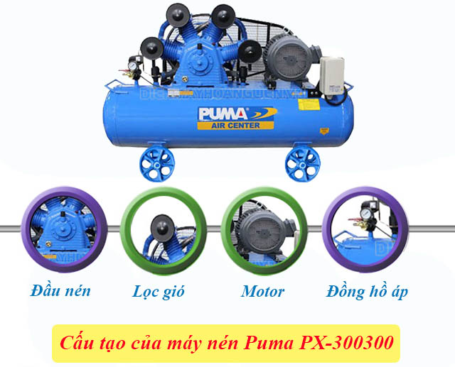 Cấu tạo của máy nén khí Puma PX-300300