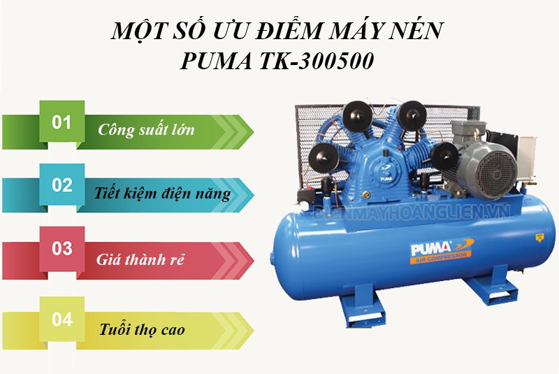 Máy nén Puma TK-300500 chinh phục mọi khách hàng