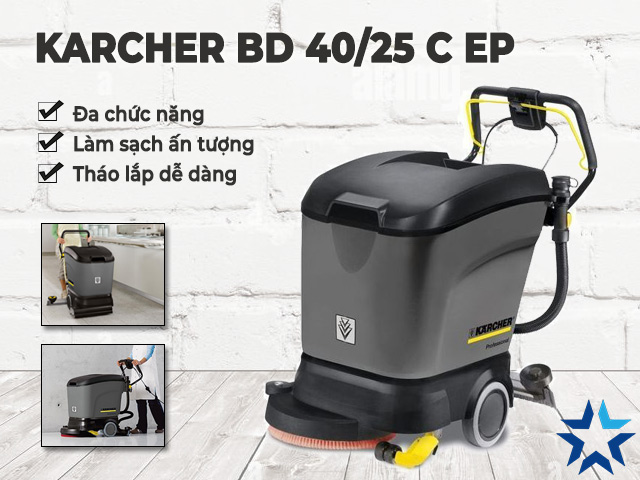 Karcher BD 40/25 C Ep sở hữu nhiều đặc điểm nổi trội