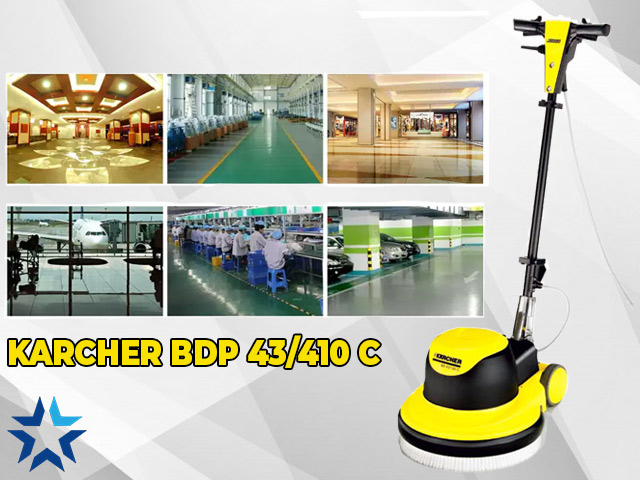ứng dụng đa dạng của máy đánh bóng sàn Karcher BDP 43/410C
