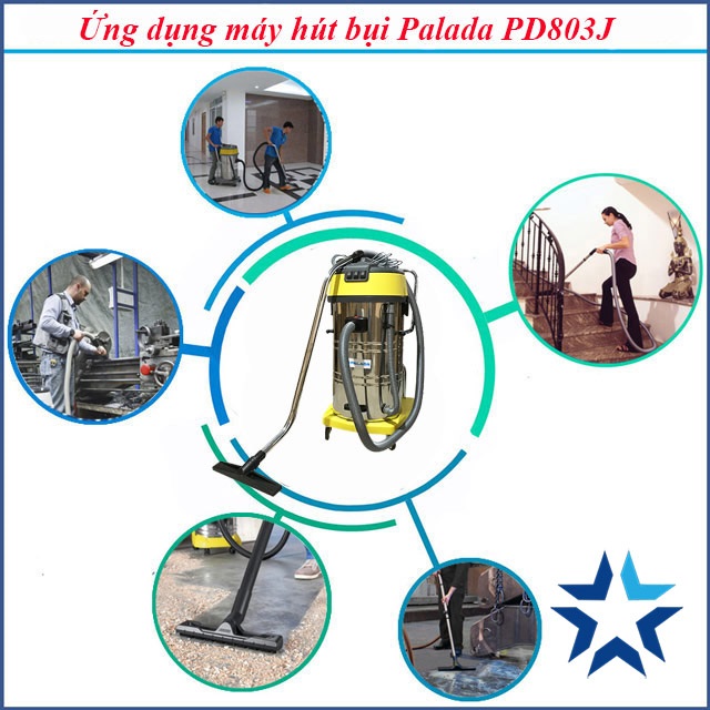  Ứng dụng của máy hút bụi văn phòng Palada PD803J 