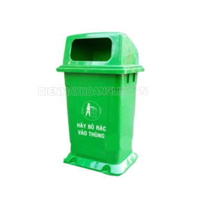 Thùng rác nhựa 95l nắp hở