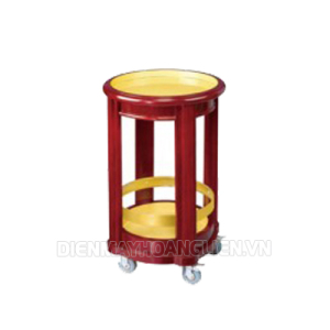 Kệ để rượu bằng gỗ có bánh xe