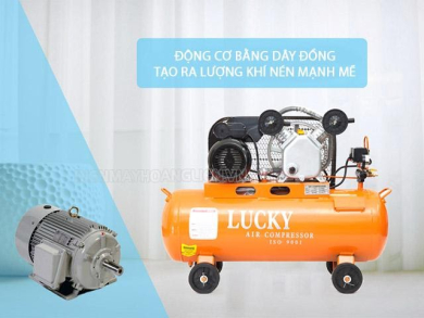 #Top5 máy nén khí Lucky không dầu chính hãng, giá tốt CK40%