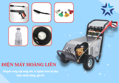 Hé lộ bộ phụ kiện máy rửa xe Lutian đi kèm chuẩn hãng