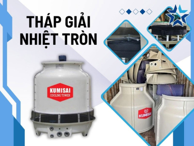 Tháp giải nhiệt tròn: Cấu tạo, Nguyên lý, ưu điểm & ứng dụng