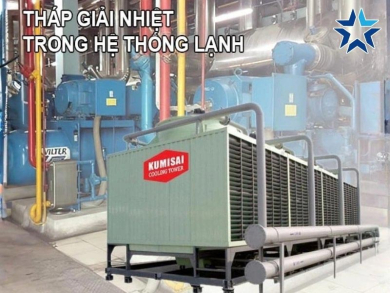 Tháp giải nhiệt trong hệ thống lạnh là gì? Chức năng, nhiệm vụ