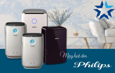 Review chi tiết máy lọc không khí và hút ẩm 2in1 Philips de5205