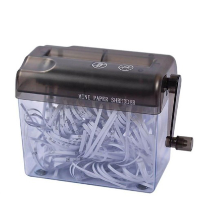 Máy hủy giấy quay tay - mini shredder