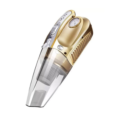 Máy hút bụi ô tô 4-in-1 gồm làm sạch, chiếu sáng, bơm lốp và đo áp suất lốp