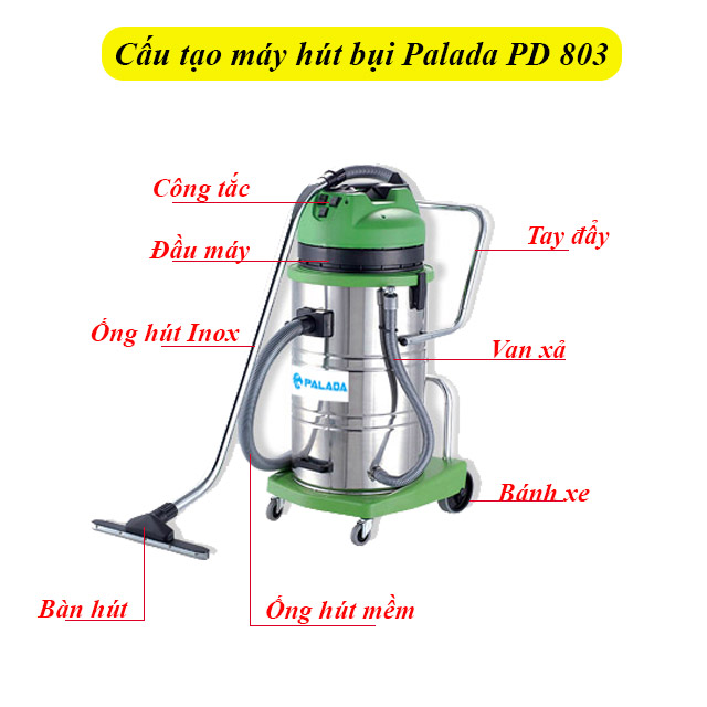 Phụ kiện máy hút bụi công nghiệp Palada PD 803
