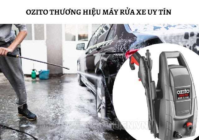 máy rửa xe mini ozito