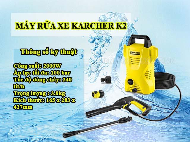 Thiết bị phun rửa Karcher K2