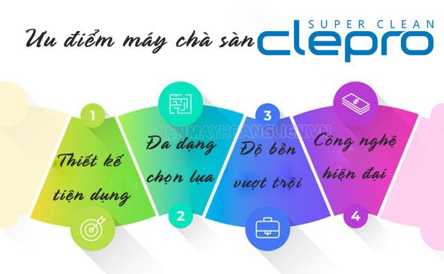 Đâu là yếu tố tạo nên sự khác biệt cho máy chà sàn Clepro?