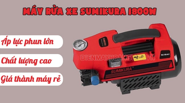 máy bơm rửa xe sumikura 1800w