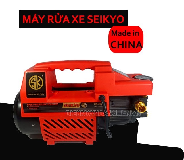 Máy bơm rửa xe Seikyo có xuất xứ từ Trung Quốc