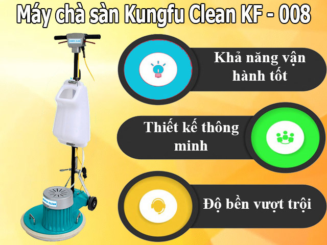Đánh giá máy chà rửa sàn nhà Kungfu Clean KF-008