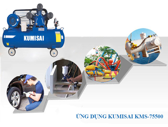 Ứng dụng máy nén hơi Kumisai KMS-75500