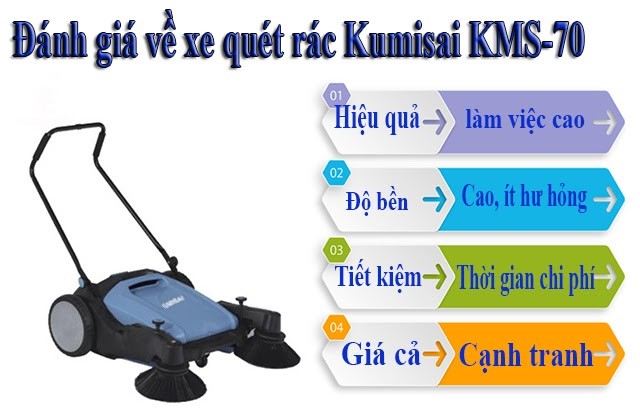 Đánh giá xe quét rác Kumisai KMS-70