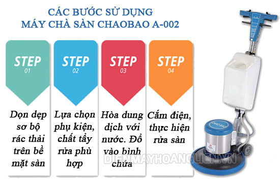  Hướng dẫn sử dụng máy chà sàn ChaoBao A-002
