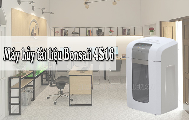 máy hủy tài liệu Bonsaii 4S16