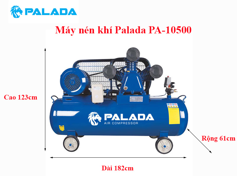 Kích thước gọn nhẹ của máy nén khí Palada PA-10500