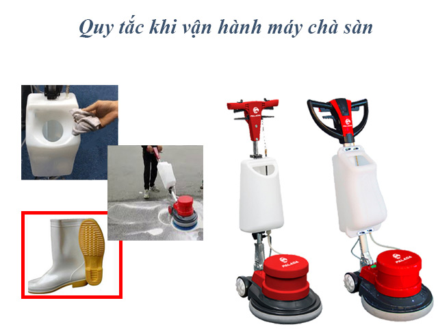 quy tắc khi vận hành máy chà sàn