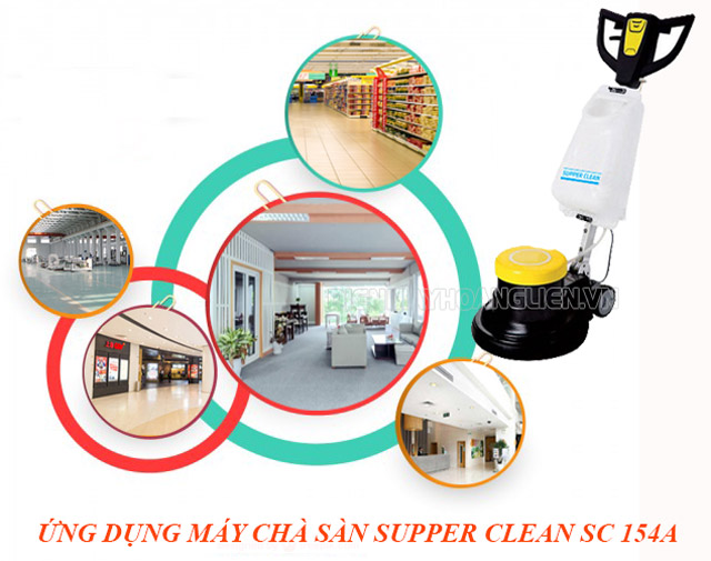 Ứng dụng của máy chà sàn supper clean SC 154A