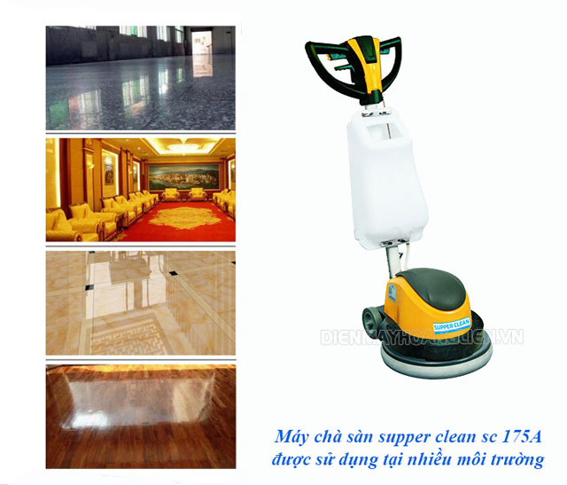 Ứng dụng của máy chà sàn công nghiệp supper clean sc 175a