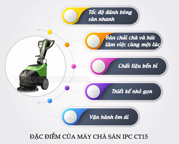 Ưu điểm của máy chà sàn IPC CT15 C35 thu hút người tiêu dùng