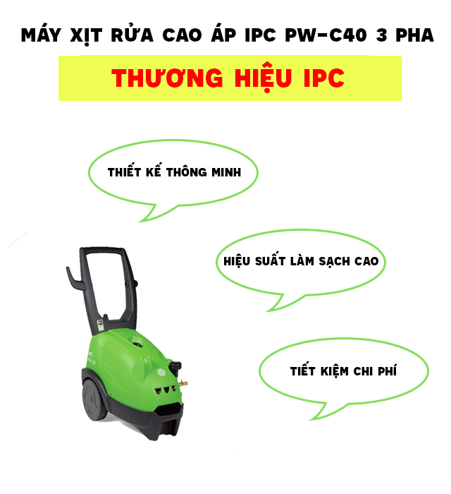 Những ưu điểm nổi bật của Máy rửa xe cao áp IPC PW-C40
