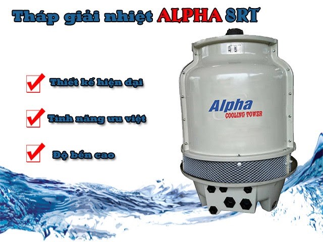 Tháp giải nhiệt nước Alpha 8RT có công suất làm việc lớn