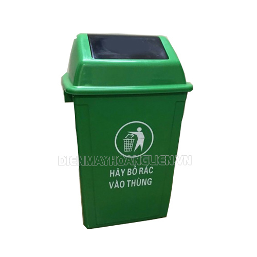 Thùng rác nhựa 60l nắp lật