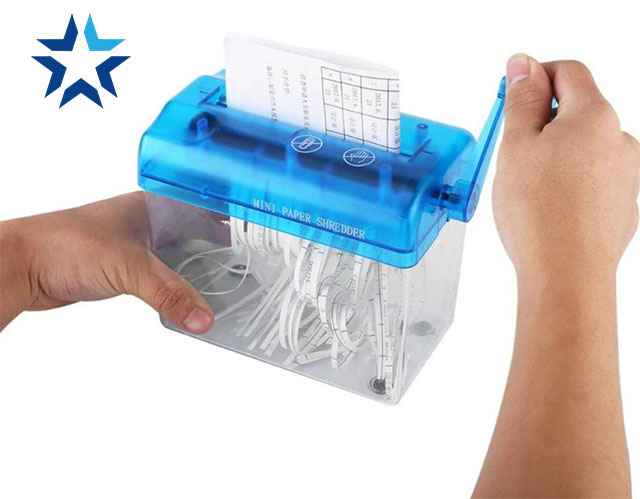 máy hủy giấy bằng tay