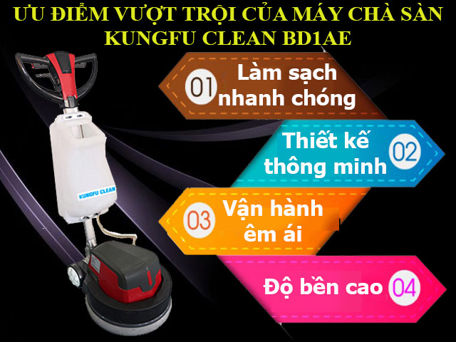 Máy đánh sàn Kungfu Clean BD1AE