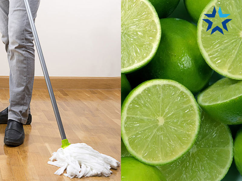 cách lau nhà sạch bóng bằng chanh