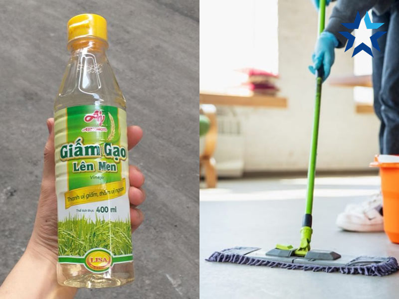 mẹo lau sàn nhà sạch bóng