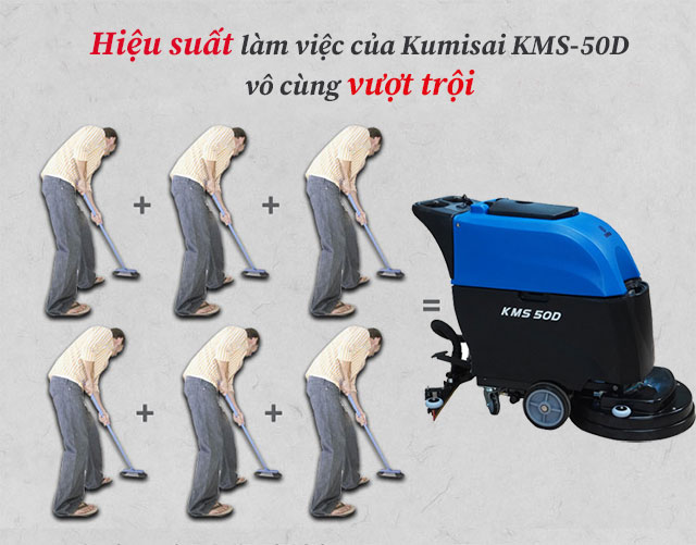 Kumisai KMS 50D được đánh giá cao bởi công suất làm việc