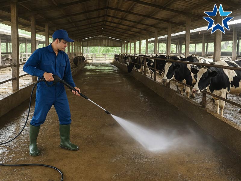 Máy rửa chuồng trại