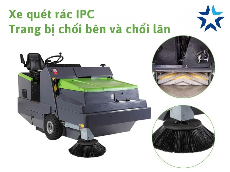 hệ thống chổi của xe quét rác IPC