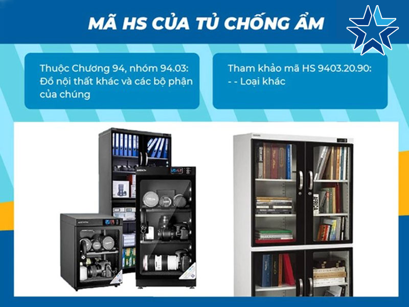 nhóm HS code cho tủ chống ẩm