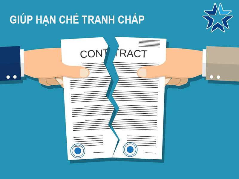 giúp hạn chế tranh chấp