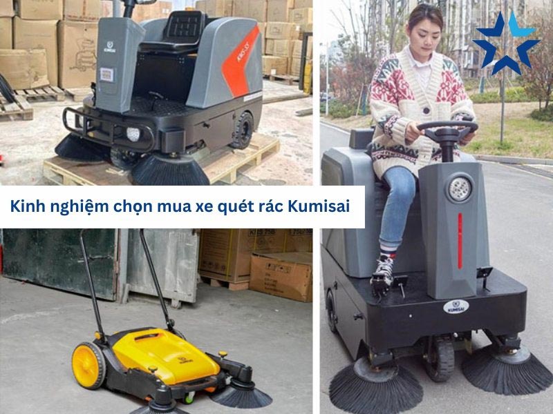 Kinh nghiệm chọn mua xe quét rác Kumisai