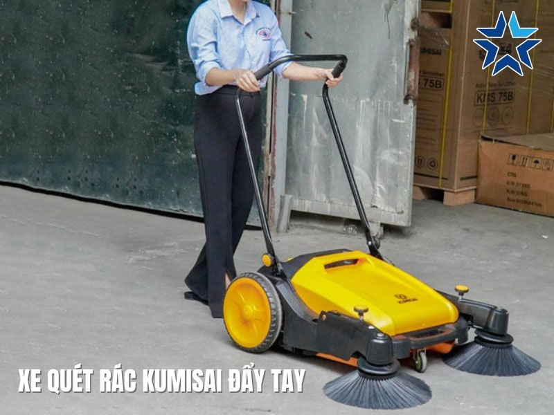  xe quét rác Kumisai đẩy tay