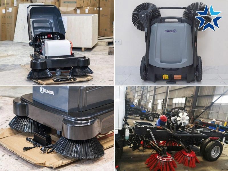  xe quét rác Kumisai vận hành bên bỉ