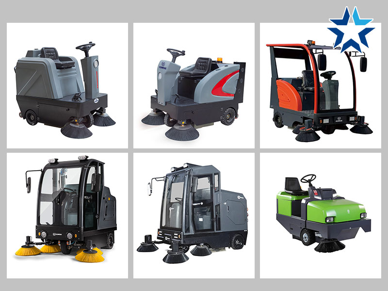 các mẫu xe quét rác ngồi lái
