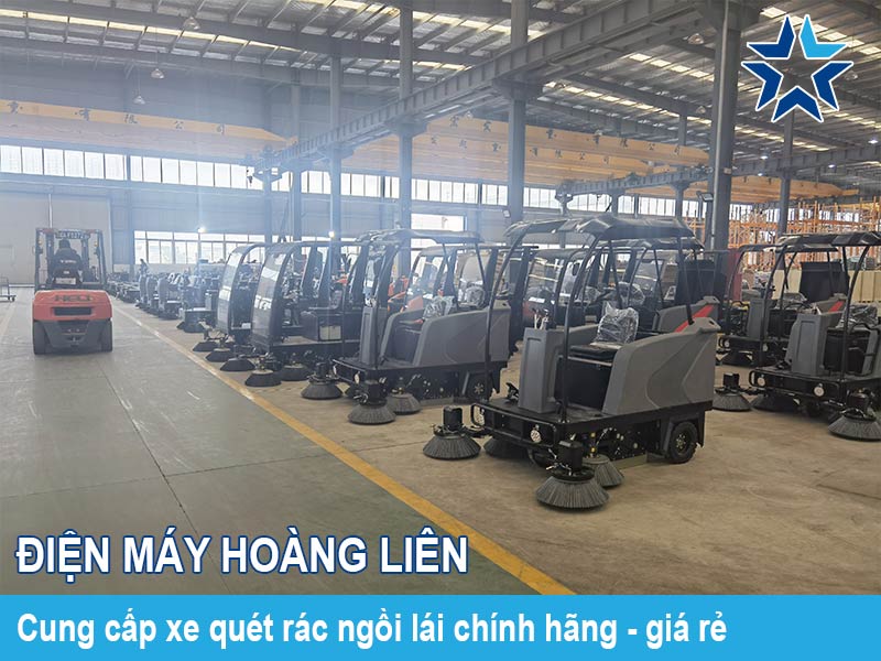 hoàng liên bán xe quét rác ngồi lái giá rẻ