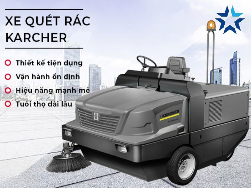 ưu điểm của Xe quét rác Karcher