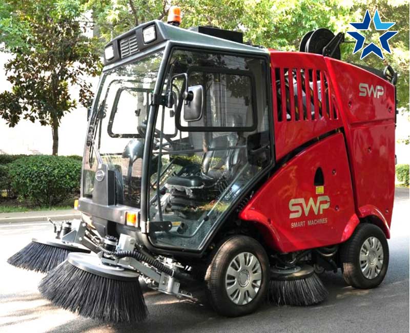 xe quét rác ngồi lái chạy xăng