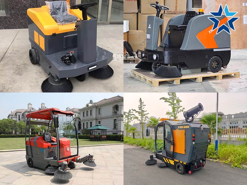 xe quét rác ngồi lái đa dạng thiết kế
